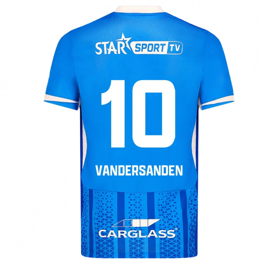 Danxen Kinderen Sien Vandersanden #10 Blauw Wit Thuisshirt Thuistenue 2025/26 T-Shirt