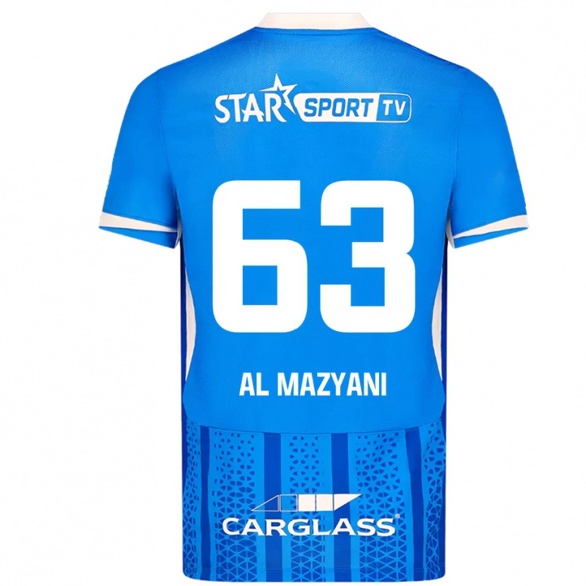 Danxen Kinderen Faissal Al Mazyani #63 Blauw Wit Thuisshirt Thuistenue 2025/26 T-Shirt