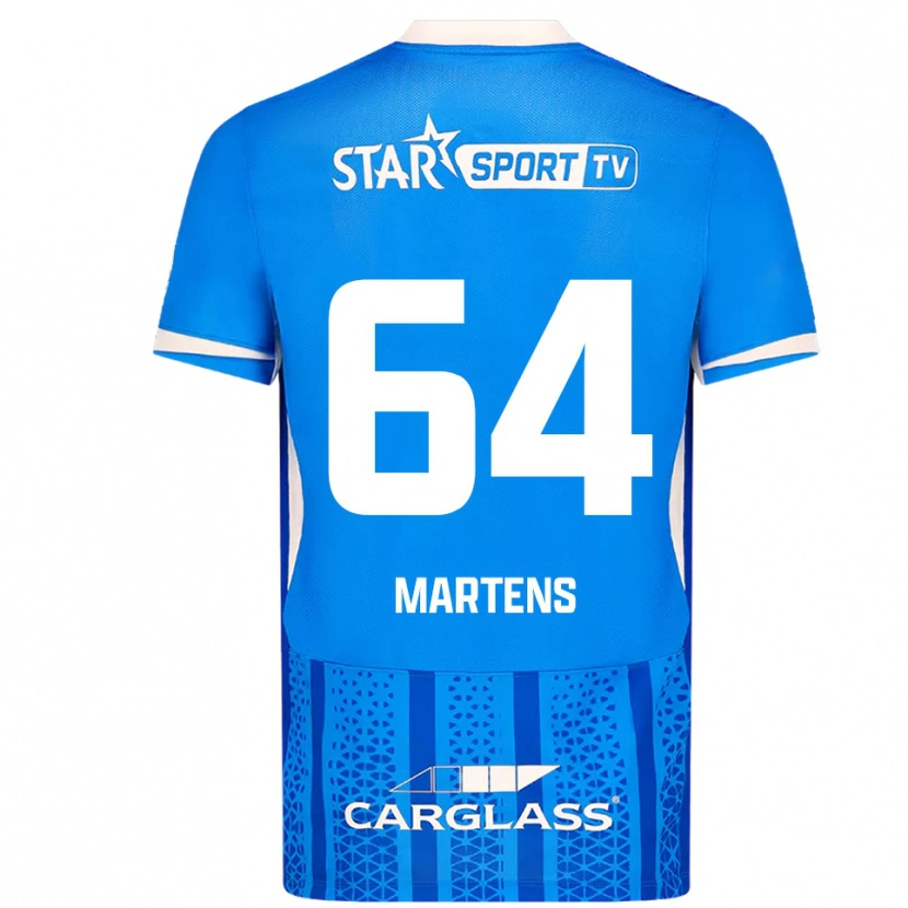 Danxen Kinderen Nolan Martens #64 Blauw Wit Thuisshirt Thuistenue 2025/26 T-Shirt