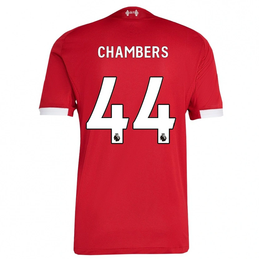 Danxen Kinderen Luke Chambers #44 Rood Wit Thuisshirt Thuistenue 2025/26 T-Shirt