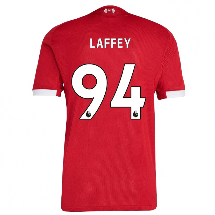 Danxen Kinderen Michael Laffey #94 Rood Wit Thuisshirt Thuistenue 2025/26 T-Shirt