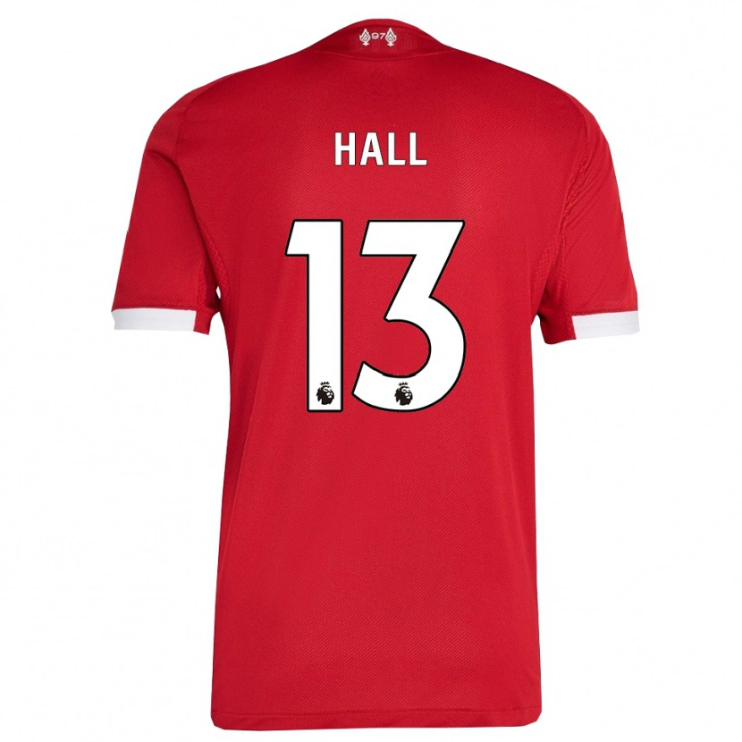 Danxen Kinderen Bailey Hall #13 Rood Wit Thuisshirt Thuistenue 2025/26 T-Shirt