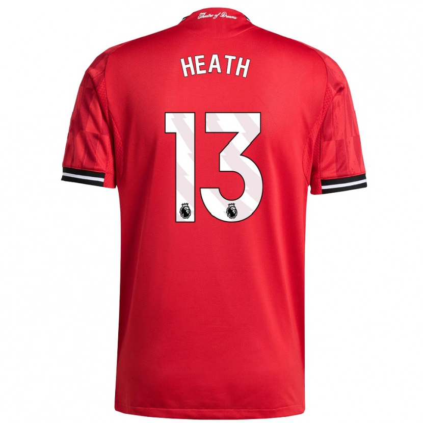 Danxen Kinderen Fred Heath #13 Rood Zwart Wit Thuisshirt Thuistenue 2025/26 T-Shirt