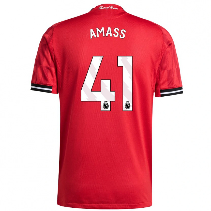 Danxen Kinderen Harry Amass #41 Rood Zwart Wit Thuisshirt Thuistenue 2025/26 T-Shirt