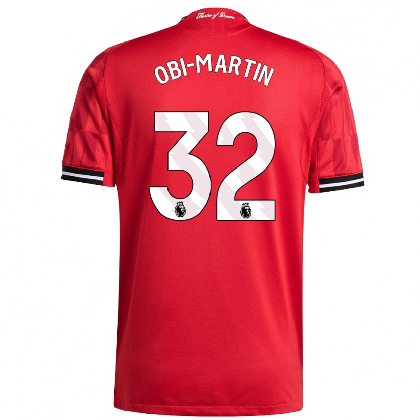 Danxen Kinderen Chido Obi #32 Rood Zwart Wit Thuisshirt Thuistenue 2025/26 T-Shirt