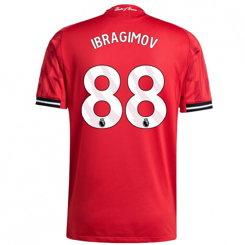 Danxen Kinderen Amir Ibragimov #88 Rood Zwart Wit Thuisshirt Thuistenue 2025/26 T-Shirt