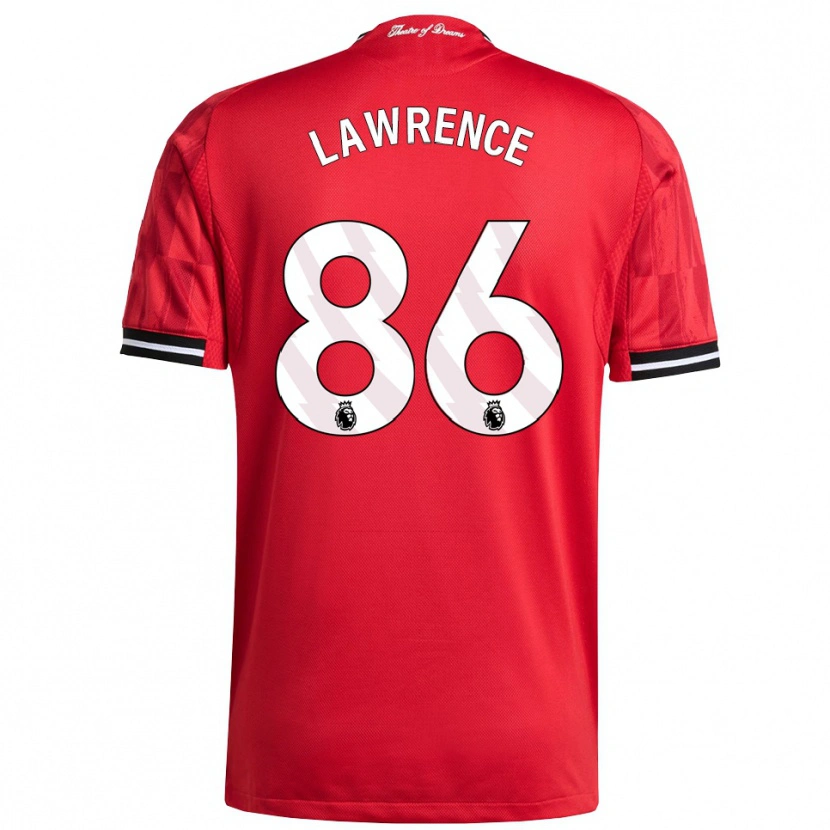 Danxen Kinderen Marcus Lawrence #86 Rood Zwart Wit Thuisshirt Thuistenue 2025/26 T-Shirt