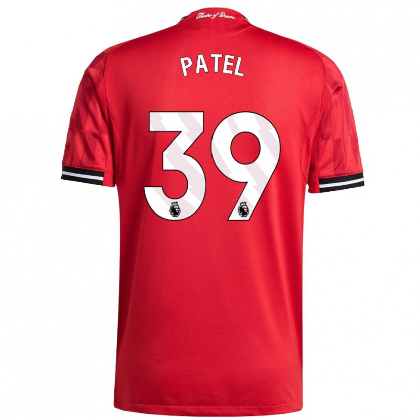 Danxen Kinderen Safia Middleton-Patel #39 Rood Zwart Wit Thuisshirt Thuistenue 2025/26 T-Shirt