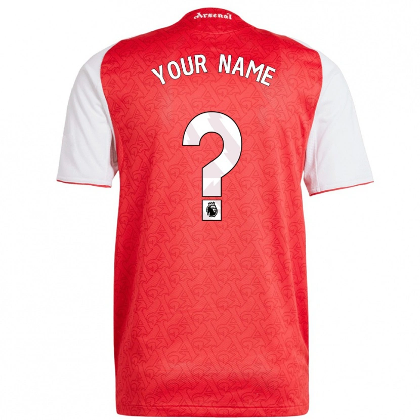 Danxen Kinderen Uw Naam #0 Rood Wit Thuisshirt Thuistenue 2025/26 T-Shirt