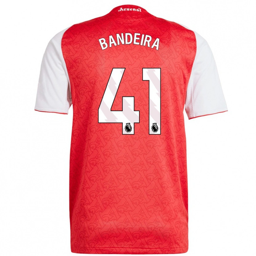 Danxen Kinderen Mauro Bandeira #41 Rood Wit Thuisshirt Thuistenue 2025/26 T-Shirt