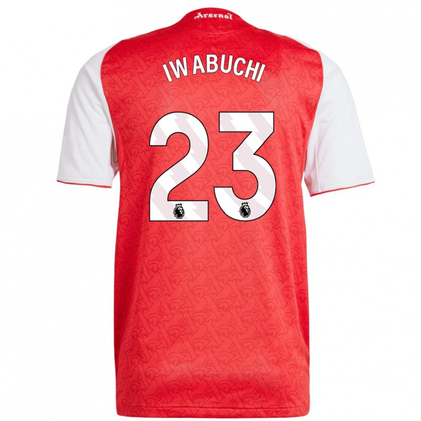 Danxen Kinderen Mana Iwabuchi #23 Rood Wit Thuisshirt Thuistenue 2025/26 T-Shirt