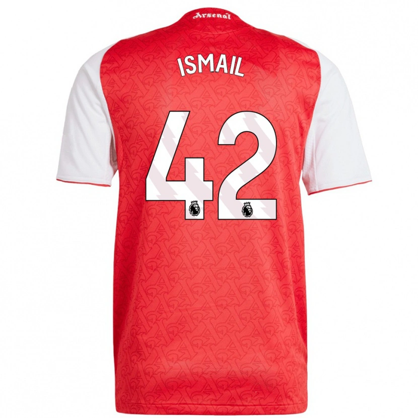 Danxen Kinderen Cam'ron Ismail #42 Rood Wit Thuisshirt Thuistenue 2025/26 T-Shirt