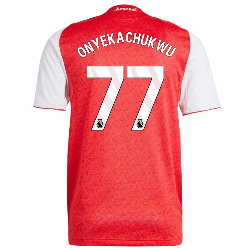 Danxen Kinderen Samuel Onyekachukwu #77 Rood Wit Thuisshirt Thuistenue 2025/26 T-Shirt