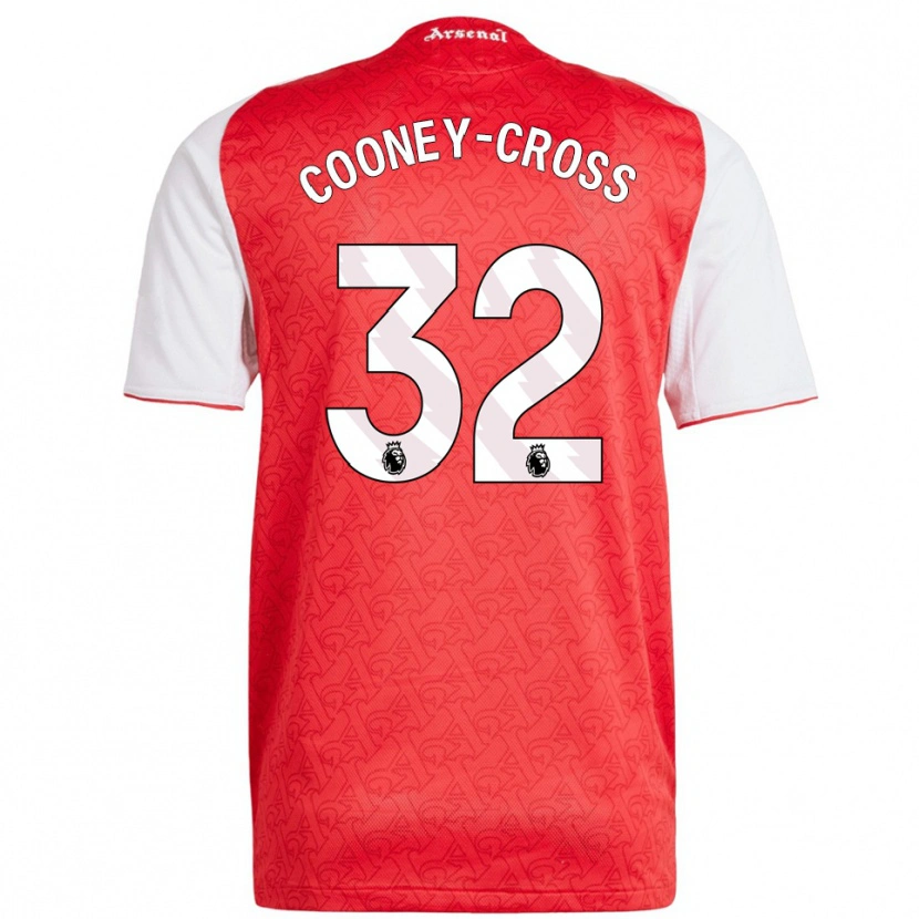 Danxen Kinderen Kyra Cooney-Cross #32 Rood Wit Thuisshirt Thuistenue 2025/26 T-Shirt