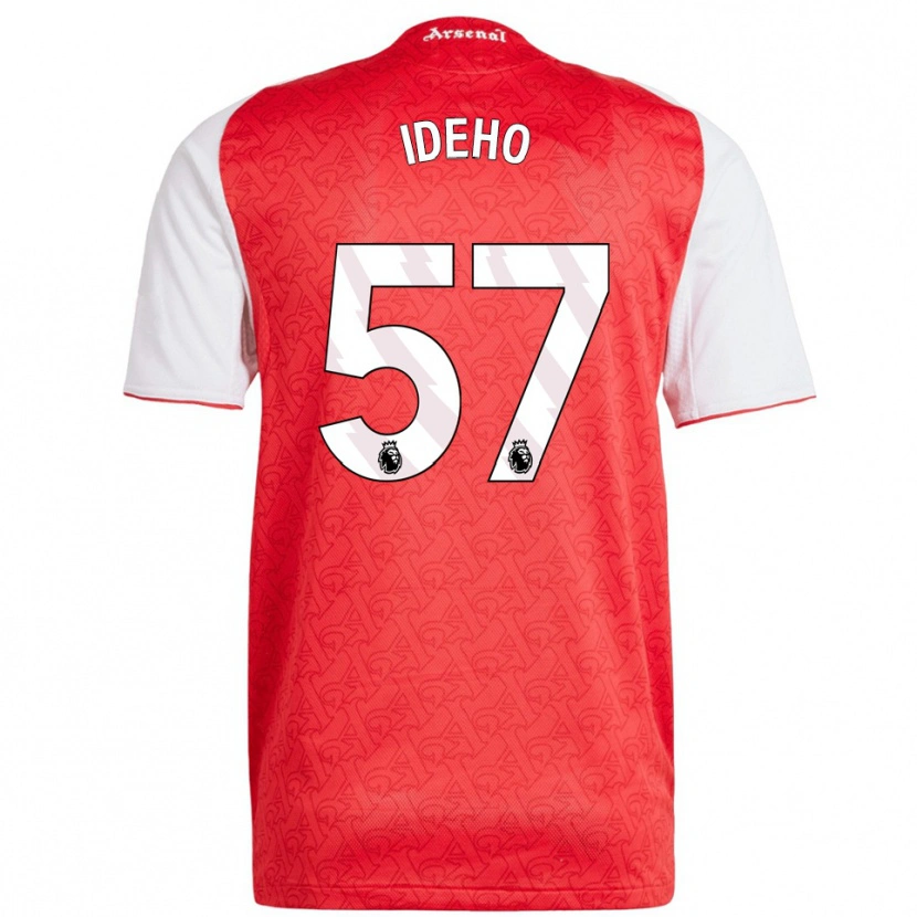 Danxen Kinderen Joel Ideho #57 Rood Wit Thuisshirt Thuistenue 2025/26 T-Shirt