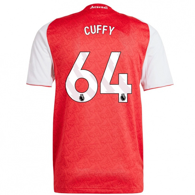 Danxen Kinderen Brooke Norton Cuffy #64 Rood Wit Thuisshirt Thuistenue 2025/26 T-Shirt