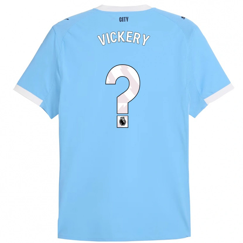 Danxen Kinderen Ben Vickery #0 Hemelsblauw Wit Thuisshirt Thuistenue 2025/26 T-Shirt