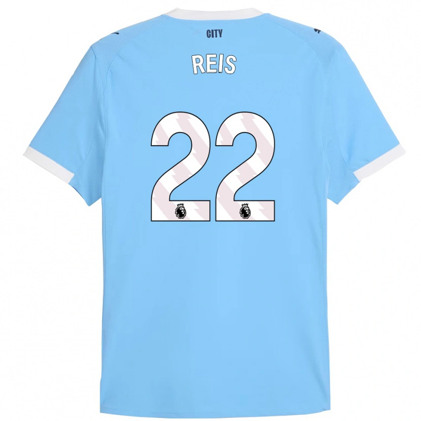 Danxen Kinderen Vitor Reis #22 Hemelsblauw Wit Thuisshirt Thuistenue 2025/26 T-Shirt