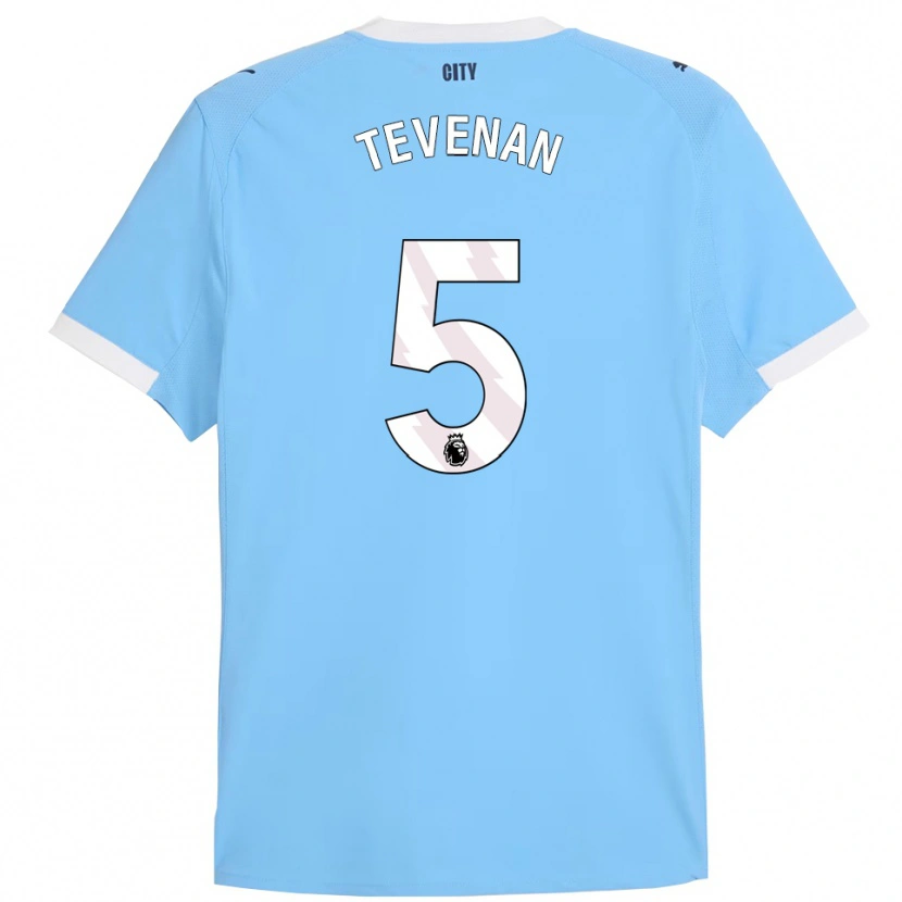 Danxen Kinderen Oliver Tevenan #5 Hemelsblauw Wit Thuisshirt Thuistenue 2025/26 T-Shirt