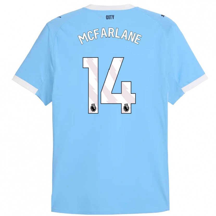 Danxen Kinderen Christian Mcfarlane #14 Hemelsblauw Wit Thuisshirt Thuistenue 2025/26 T-Shirt