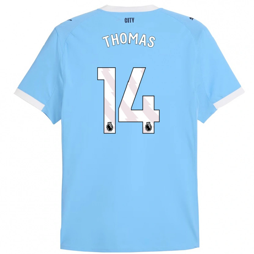 Danxen Kinderen Rhys Thomas #14 Hemelsblauw Wit Thuisshirt Thuistenue 2025/26 T-Shirt