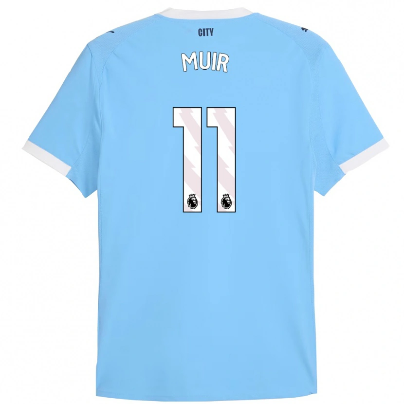 Danxen Kinderen Ashton Muir #11 Hemelsblauw Wit Thuisshirt Thuistenue 2025/26 T-Shirt