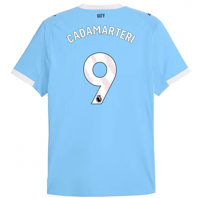 Danxen Kinderen Caelan Cadamarteri #9 Hemelsblauw Wit Thuisshirt Thuistenue 2025/26 T-Shirt