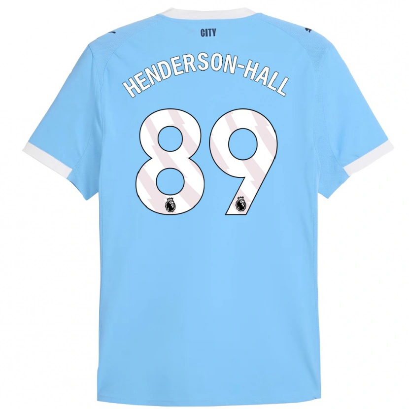 Danxen Kinderen Matty Henderson-Hall #89 Hemelsblauw Wit Thuisshirt Thuistenue 2025/26 T-Shirt