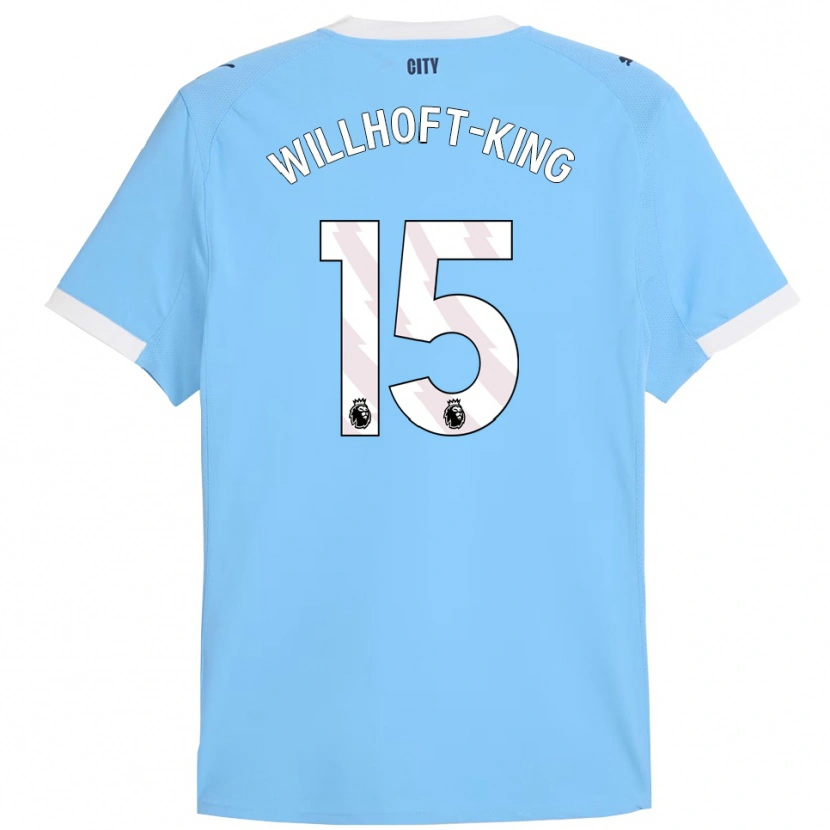 Danxen Kinderen Han Willhoft-King #15 Hemelsblauw Wit Thuisshirt Thuistenue 2025/26 T-Shirt