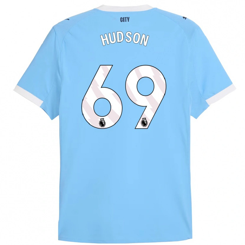 Danxen Kinderen Max Hudson #69 Hemelsblauw Wit Thuisshirt Thuistenue 2025/26 T-Shirt