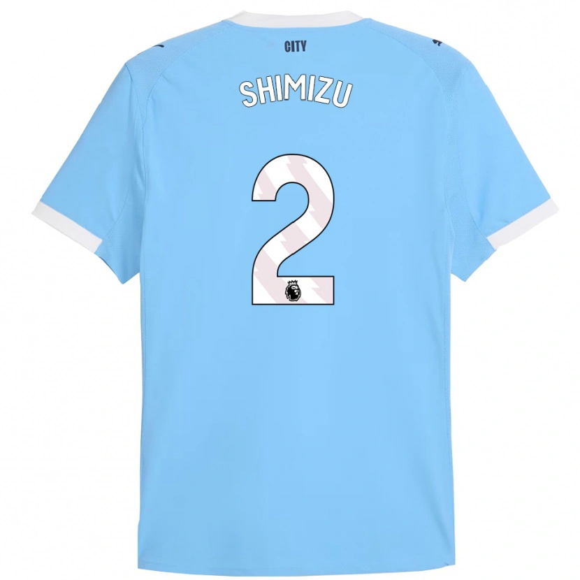 Danxen Kinderen Risa Shimizu #2 Hemelsblauw Wit Thuisshirt Thuistenue 2025/26 T-Shirt
