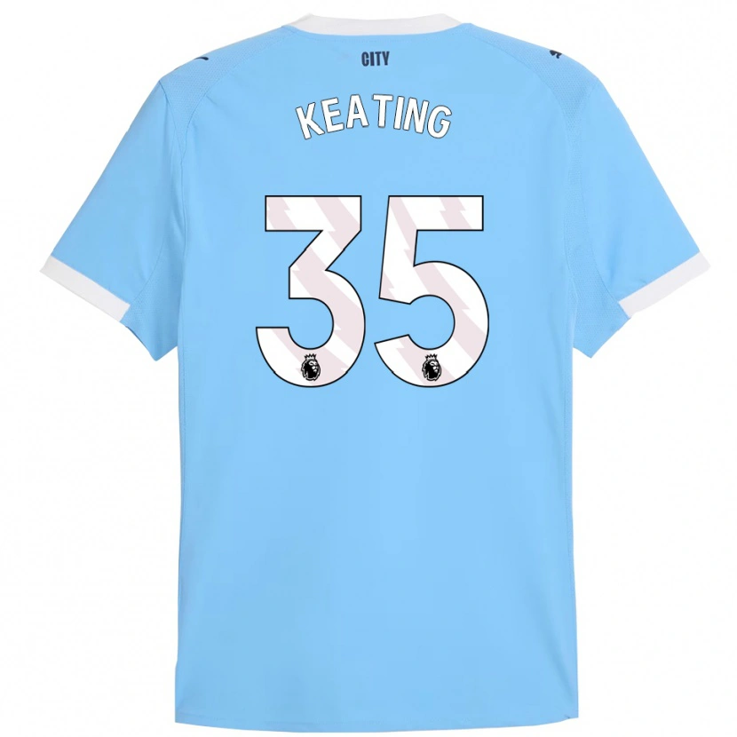 Danxen Kinderen Khiara Keating #35 Hemelsblauw Wit Thuisshirt Thuistenue 2025/26 T-Shirt