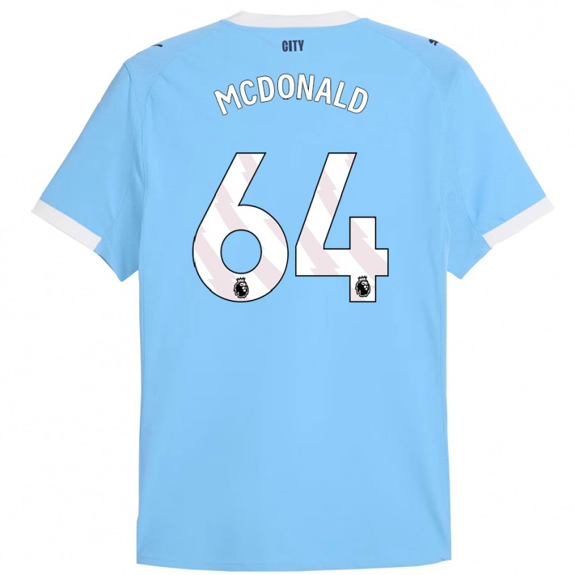 Danxen Kinderen Rowan Mcdonald #64 Hemelsblauw Wit Thuisshirt Thuistenue 2025/26 T-Shirt