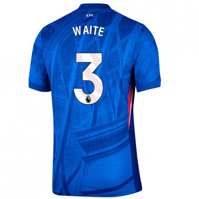 Danxen Kinderen Dante Waite #3 Blauw Wit Thuisshirt Thuistenue 2025/26 T-Shirt