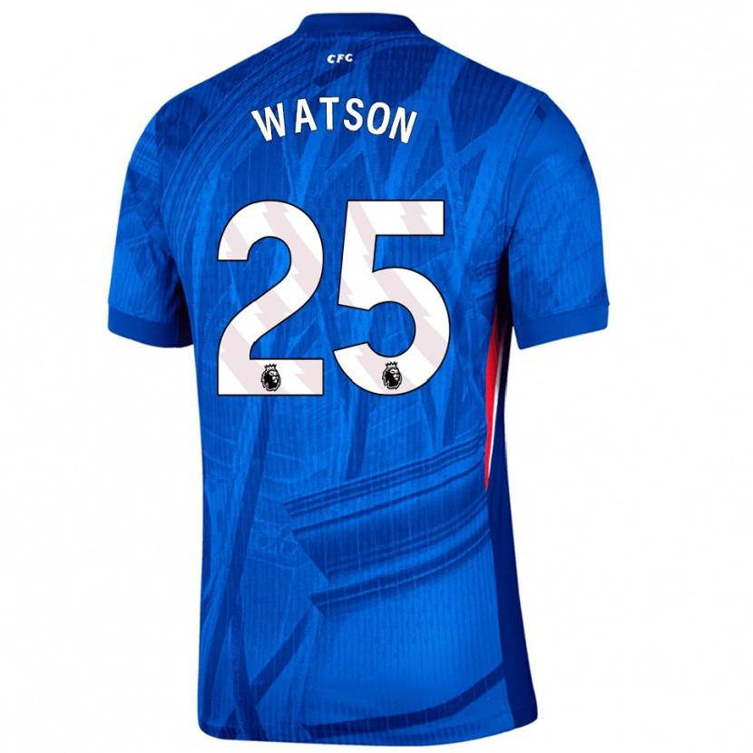 Danxen Kinderen Lucy Watson #25 Blauw Wit Thuisshirt Thuistenue 2025/26 T-Shirt