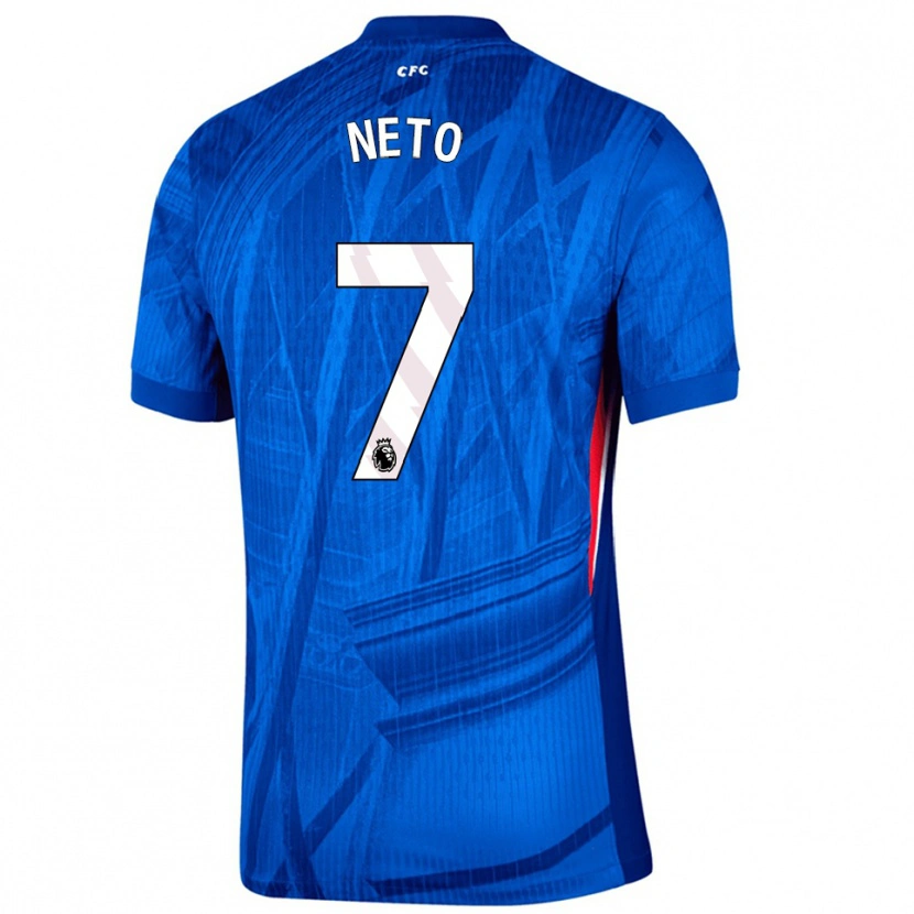 Danxen Kinderen Pedro Neto #7 Blauw Wit Thuisshirt Thuistenue 2025/26 T-Shirt
