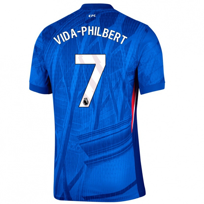 Danxen Kinderen Joel Philbert #7 Blauw Wit Thuisshirt Thuistenue 2025/26 T-Shirt