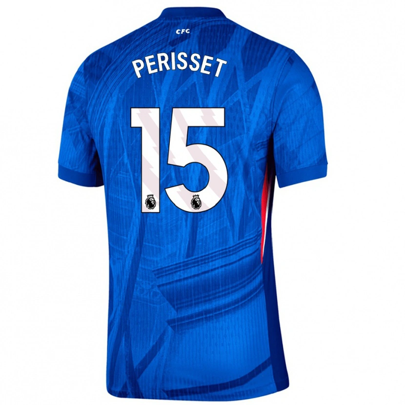 Danxen Kinderen Eve Perisset #15 Blauw Wit Thuisshirt Thuistenue 2025/26 T-Shirt