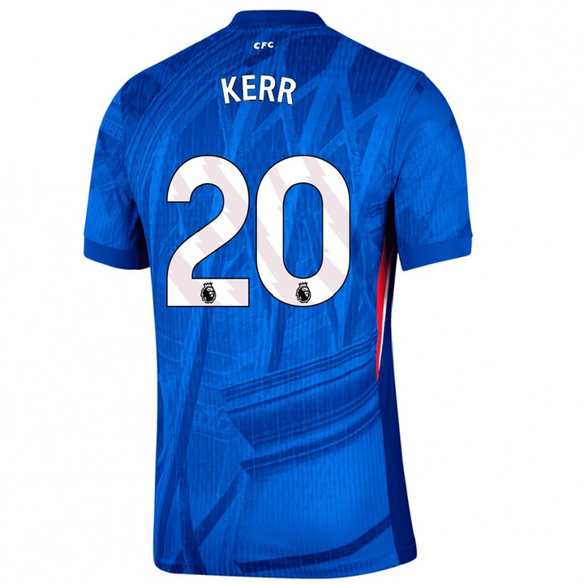 Danxen Kinderen Sam Kerr #20 Blauw Wit Thuisshirt Thuistenue 2025/26 T-Shirt