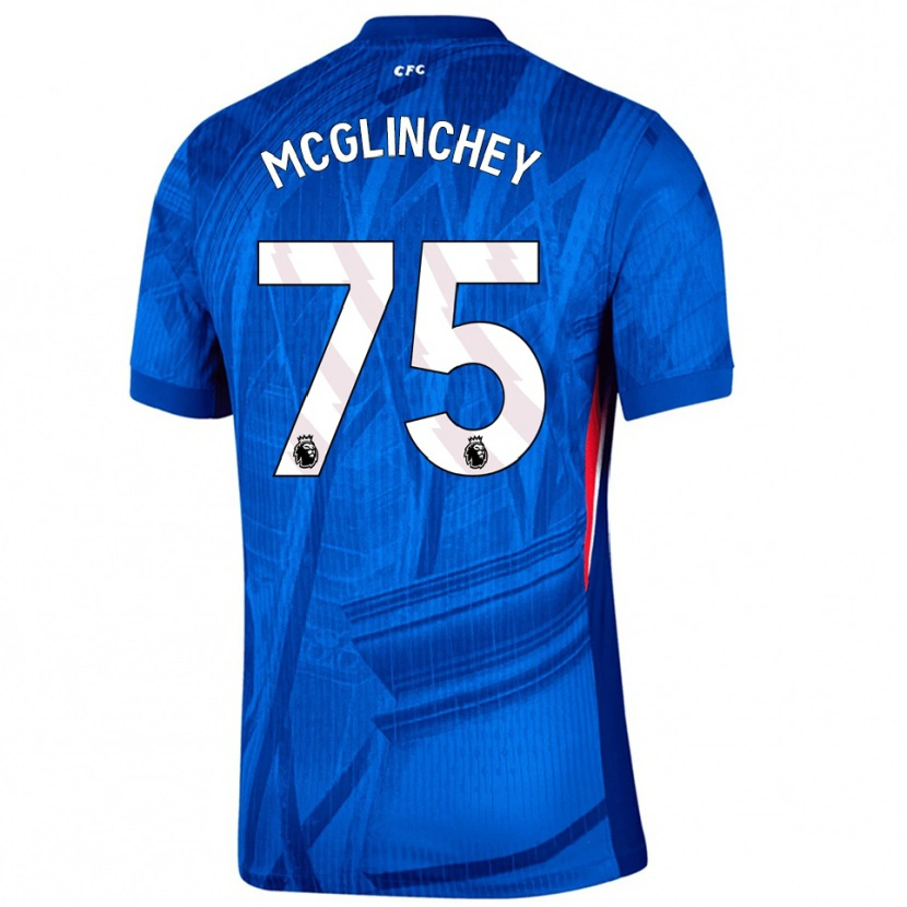 Danxen Kinderen Harry Mcglinchey #75 Blauw Wit Thuisshirt Thuistenue 2025/26 T-Shirt