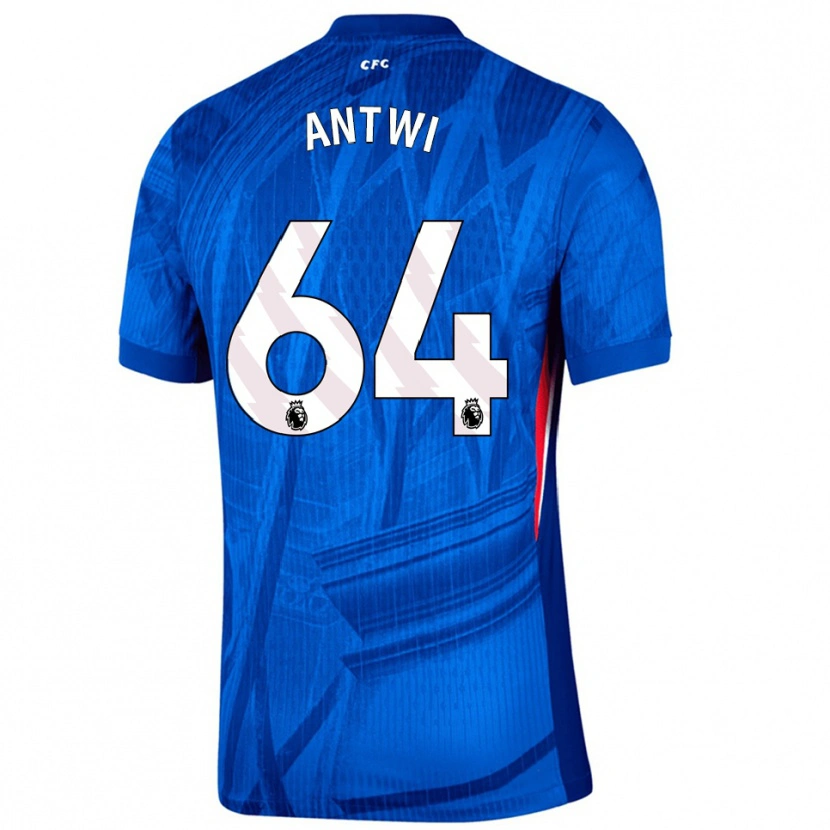 Danxen Kinderen Genesis Antwi #64 Blauw Wit Thuisshirt Thuistenue 2025/26 T-Shirt