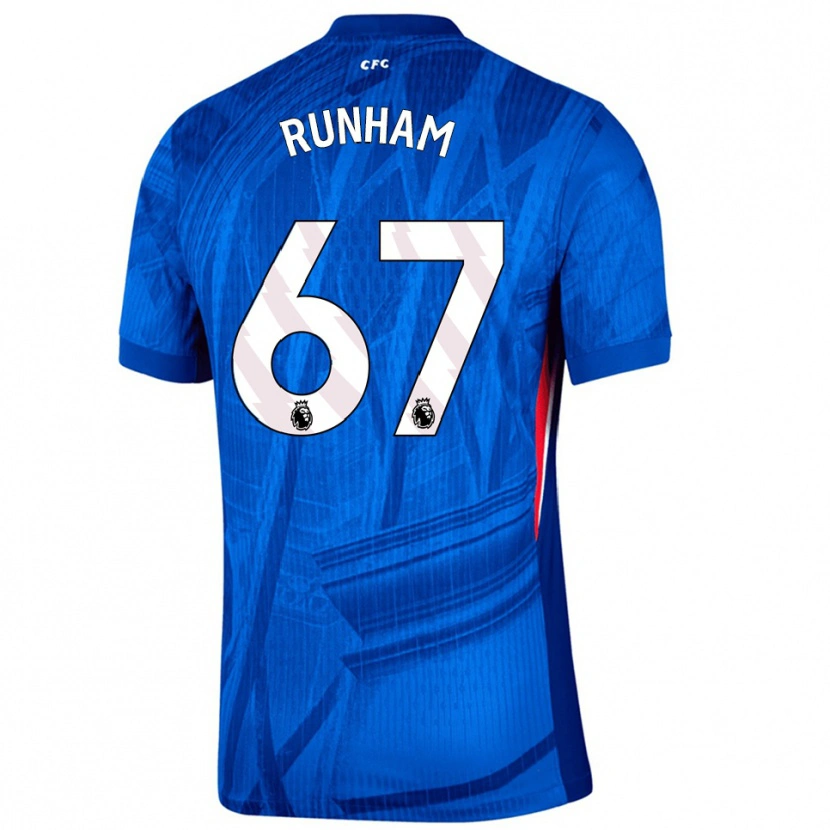 Danxen Kinderen Frankie Runham #67 Blauw Wit Thuisshirt Thuistenue 2025/26 T-Shirt