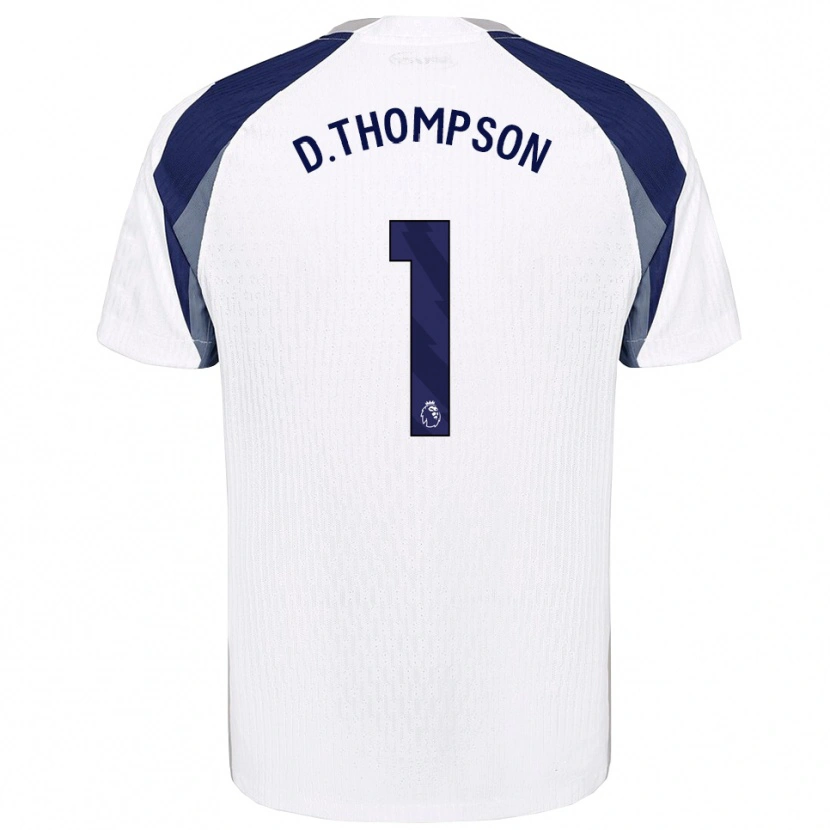 Danxen Kinderen Dylan Thompson #1 Wit Marineblauw Thuisshirt Thuistenue 2025/26 T-Shirt