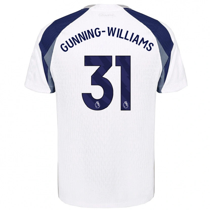 Danxen Kinderen Lenna Gunning-Williams #31 Wit Marineblauw Thuisshirt Thuistenue 2025/26 T-Shirt
