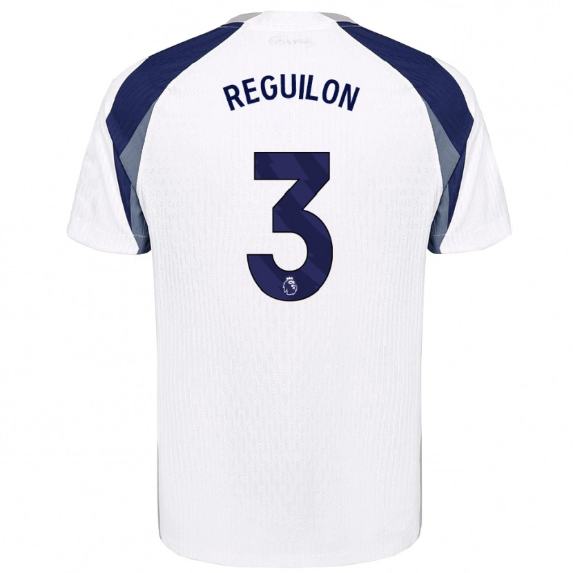 Danxen Kinderen Sergio Reguilon #3 Wit Marineblauw Thuisshirt Thuistenue 2025/26 T-Shirt