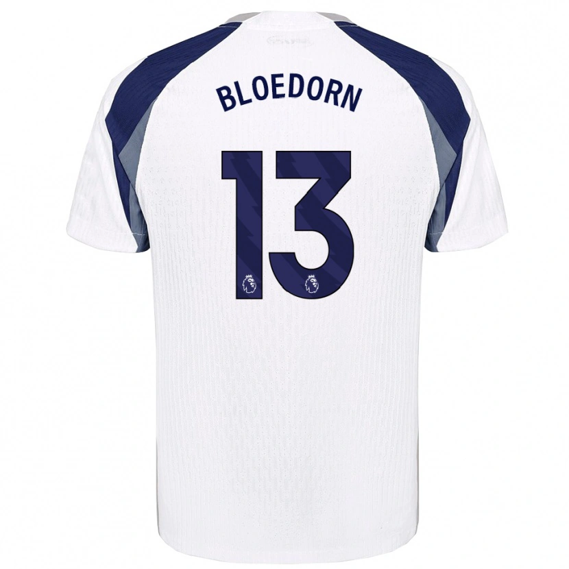 Danxen Kinderen Carey Bloedorn #13 Wit Marineblauw Thuisshirt Thuistenue 2025/26 T-Shirt