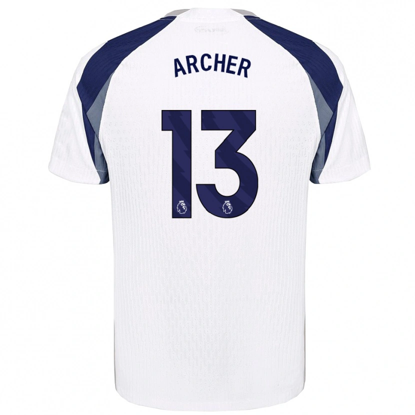 Danxen Kinderen Samual Archer #13 Wit Marineblauw Thuisshirt Thuistenue 2025/26 T-Shirt