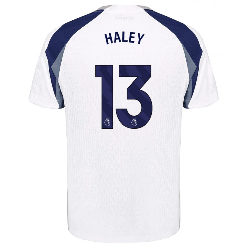 Danxen Kinderen Micah Haley #13 Wit Marineblauw Thuisshirt Thuistenue 2025/26 T-Shirt