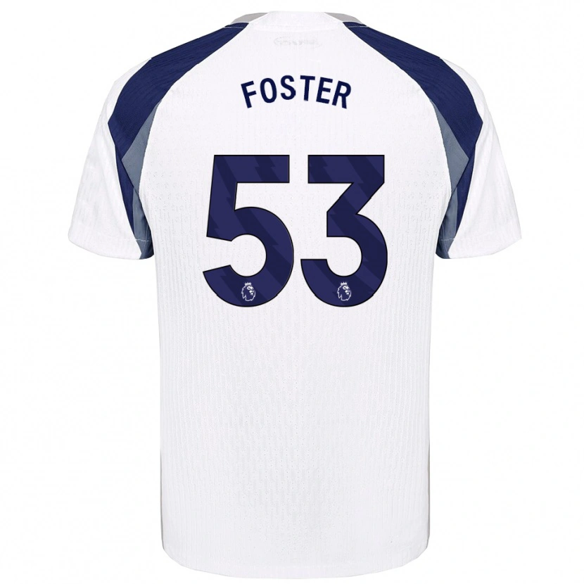 Danxen Kinderen Brooklyn Lyons Foster #53 Wit Marineblauw Thuisshirt Thuistenue 2025/26 T-Shirt