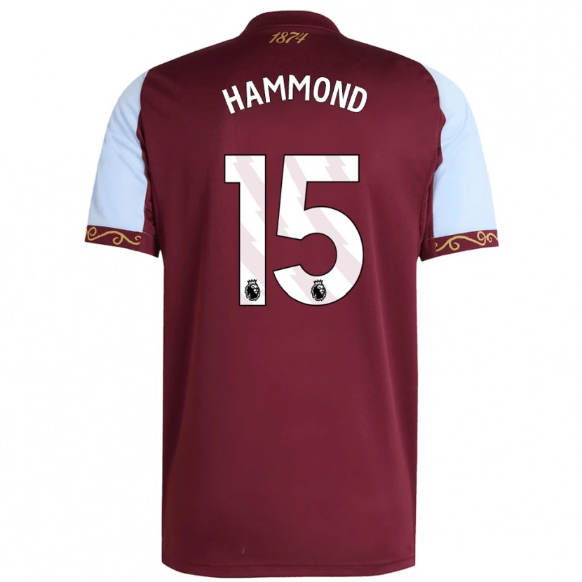 Danxen Kinderen Rio Hammond #15 Bourgondisch Hemelsblauw Thuisshirt Thuistenue 2025/26 T-Shirt